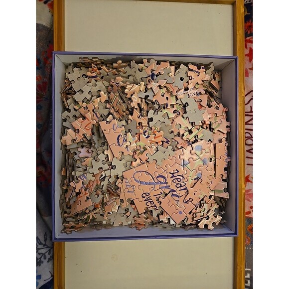 Artist Canvas Gratitude Jigsaw Puzzle - 1000 Pieces Pre-owned, Positive Message - Picture 4 of 4